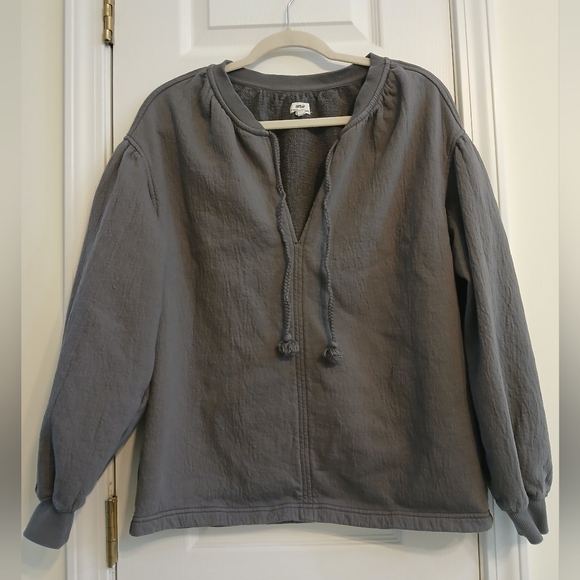 aerie Tops - 3FOR$12 Aerie Gray LS Boho Top